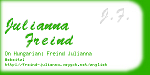 julianna freind business card